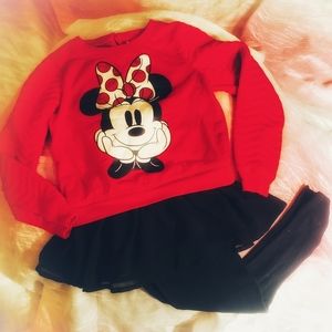 Girls 4T Disney Minnie Mouse Outfit